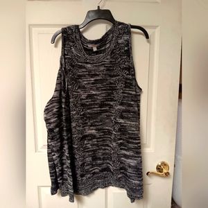 Woman Within Cold Shoulder Sweater nwot